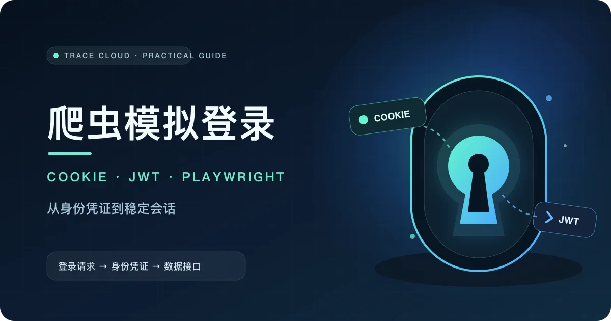 Python 爬虫模拟登录教程：Cookie、JWT 与 Playwright 三种方案